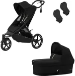 CYBEX sportovní kočárek Avi Spin Moon Black + korba + adaptéry