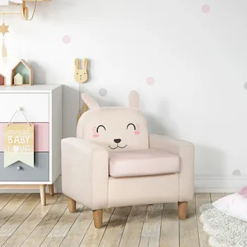 Křeslo Dětské křeslo králík 53x47x54,5 cm | krémové