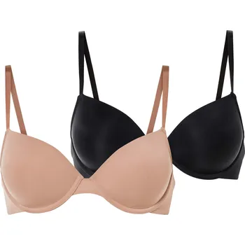 Podprsenka esmara® Dámská podprsenka, 2 kusy (černá/béžová, 85C)