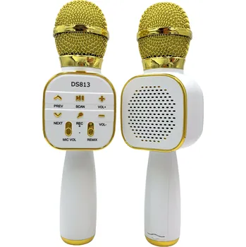 Mikrofon Karaoke mikrofon Eljet Star - zlatý-bílý