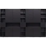 Černá modulární knihovna z borovicového dřeva 340x210 cm Finca – WOOOD ID_1661272