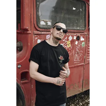 Pánské tričko Rose Tee - black 4XL