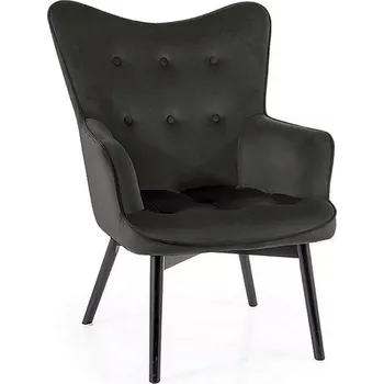 Křeslo Sametové křeslo CARMEN černé