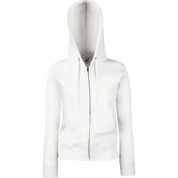 Dámská mikina Dámská mikina s kapucí Premium Lady-Fit Hooded Jacket white S