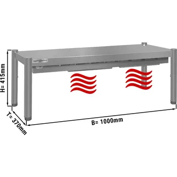 Vinotéka G.Gastro Tepelný most ECO - 1,0 m - s 1 policí - výška 0,4 m