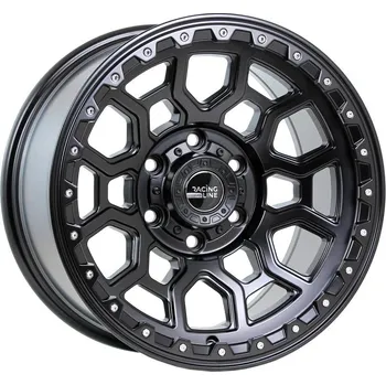 Alu kolo Alu kola Racing Line B1105, 17x9 6x139.7 ET0, černá matná (zátěžová)