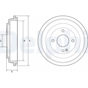Brzdový buben Brzdový buben DELPHI BF592