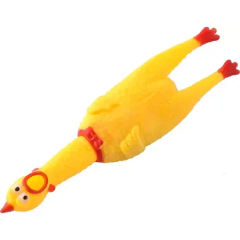Žertovný předmět GUMOVÁ HRAČKA PÍSKACÍ KUŘE 30CM 5902802903686