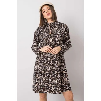 Dámské šaty RUE PARIS Vzorované šaty černé Velikost: S