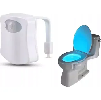 Stojací lampa NOČNÍ LED SVÉTLO NA TOALETU S POHYBOVÝM ČIDLEM SENZOREM