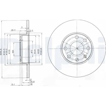 Brzdový kotouč Brzdový kotouč DELPHI BG3402