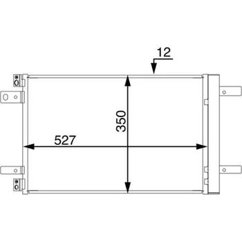 Výparník klimatizace Kondenzátor, klimatizace MAHLE AC 886 000S