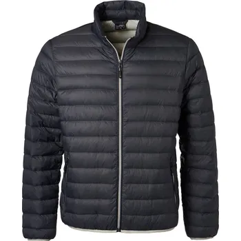 Pánská bunda Pánská péřová bunda JN 1140 graphite-silver 3XL