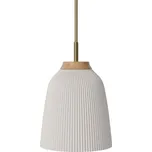 Bolia Opálově bílé skleněné závěsné světlo Campa 14 cm