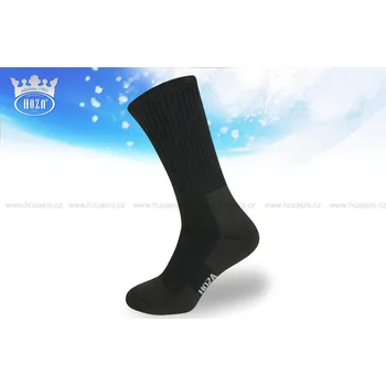 Pánské ponožky HOZA Thermo froté vysoce hřejivé ponožky od 129kč - H3408 Barva: černá, Velikost: 28-29