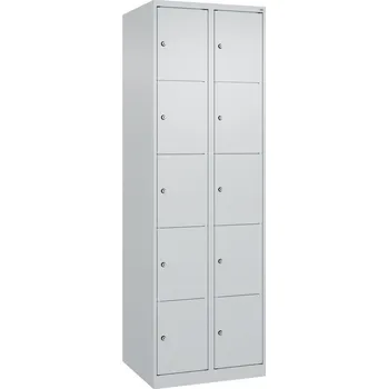 Šatní skříň Úložná skříňka C+P Cabo, 5 police nad sebou, 600 x 500 x 1850 mm, šedá