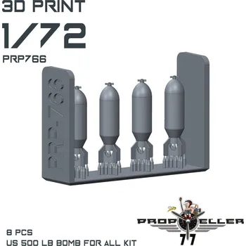 Plastikový model 1/72 US 500 lb bomb (8 pcs.)