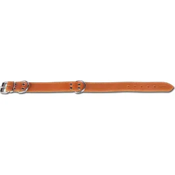 Obojek pro psa Obojek CLYDE mastná kůže-koňak