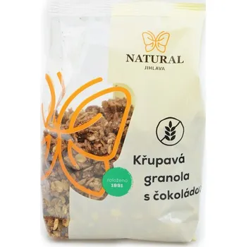 Granola křupavá s čokoládou bezlepková 300g, Natural Jihlava