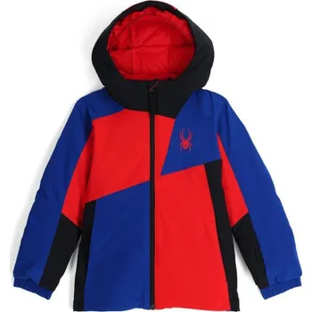Chlapecká bunda Chlapecká lyžařská bunda Spyder AMBUSH - červená/tmavě modrá/černá 104
