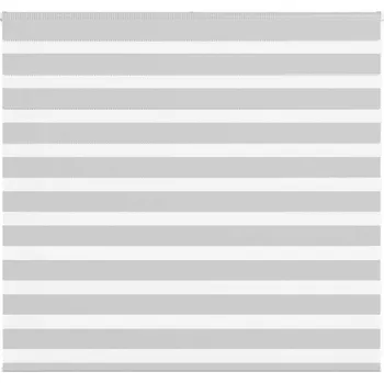 Roleta vidaXL Zebra roleta 155x100 cm šířka látky 150,9 cm polyester [4014220] Barva: světle šedá