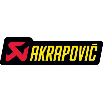 AKRAPOVIČ nálepka 90X27 black/red/yellow