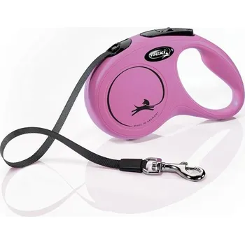 Vodítko pro psa flexi New Classic pásek-růžová
