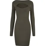 Dámské šaty URBAN CLASSICS TB1742 OLIVE XS