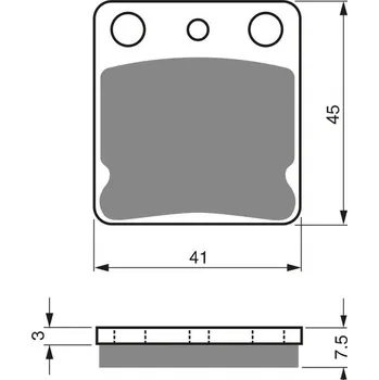 Brzda pro motocykl GOLDFREN Brzdové destičky GOLDFREN 144 K1