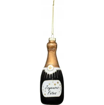 Vánoční dekorace Vánoční Koule Champagne, láhev šampaňského, Atmosphera