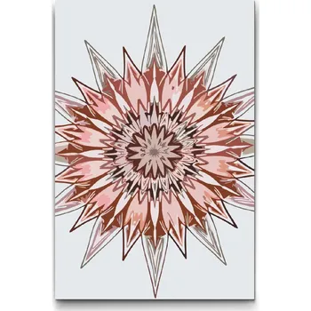 Malování podle čísel - Ostnatá mandala Velikost: 40x60cm, Rámování: Pouze srolované plátno