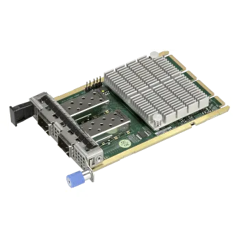 Server Supermicro AOC-A25G-m2SM - 2×25GbE (SFP28),Cx6, RoCE2, NVGRE, VXLAN, NC-SI, proprietární AIOM ff (0,5U)