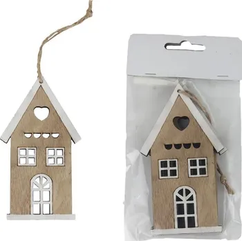 Vánoční dekorace Domeček k zavěšení, 2 ks D5727-20