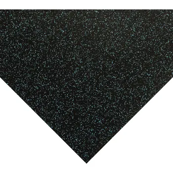 Rohožka Černo-modrá gumová podlahová deska FLOMA IceFlo SF1100 - délka 200 cm, šířka 100 cm, výška 0,8 cm