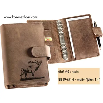 Diář Myslivecký Diář A6 "Jelen 14" - Dárek pro myslivce