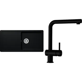 Granitový dřez Set Schock S3-1 (dřez Toledo D-100L Puro + baterie Epos Puro)