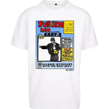 Pánské tričko Mister Tee Eazy-E RAP Magazine Oversize Tee - bílé L