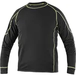 CXS Tričko REWARD, funkční, dlouhý rukáv, dětské, černo-zelené, vel. 150