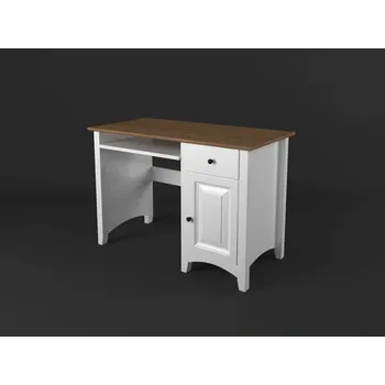 Psací stůl Nabytek-dreveny.cz Dřevěný psací stůl bílý DT 33 borovice masiv 110x75x60 cm