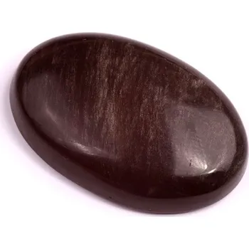 Sběratelství Kabošon Silver Obsidian č.3552 (36x25x8mm)