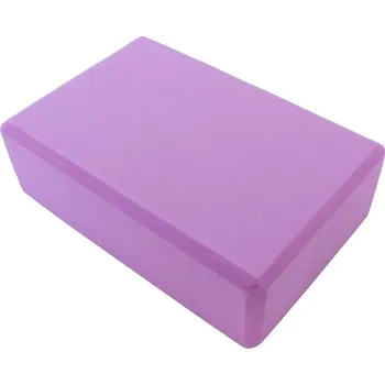 podložka na cvičení PĚNOVÁ KOSTKA NA JÓGU 23x16x8cm - FIALOVÁ FT38