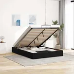 vidaXL Osmanský rám postele bez matrací černá 140x200 cm textil