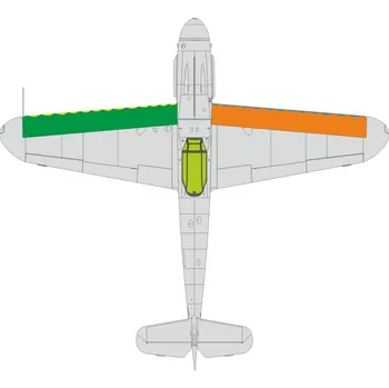 Plastikový model Mask 1/48 Bf 109G wings leading edge wavy lines