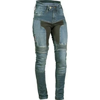 Moto oblečení MBW kalhoty PIPPA KEVLAR JEANS dámské kevlarové rifle modré - 46