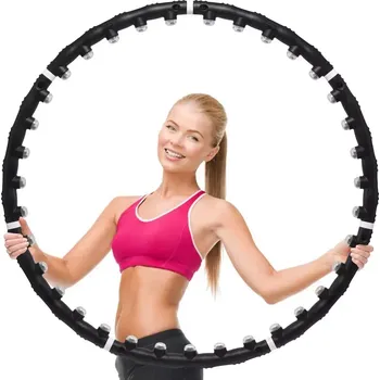 HULA HOOP MAGNETICKĚ MASAŽNÍ KULIČKY 100CM FITNESS 15023