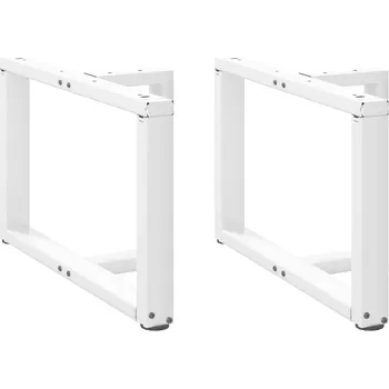 Konferenční stolek vidaXL Nohy konferenčního stolku ve tvaru T, 2 ks, , 70 x 25 x (42-43) cm, ocel [4013036] Barva: Bílá
