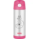 Thermos Dětská termoska s brčkem 470 ml Liška