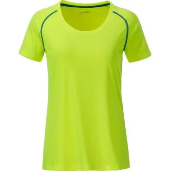 James & Nicholson (Daiber) Dámské funkční tričko JN495 - Jasně žlutá / jasně modrá | S