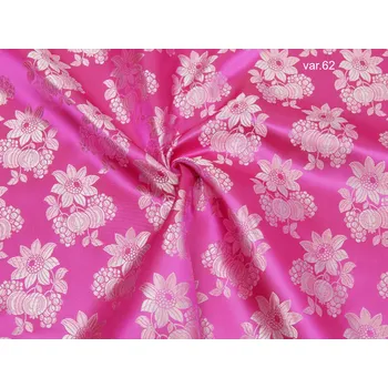 HEDVA ČESKÝ BROKÁT Ondrin 160 krojový brokát GERBERA S JABLÍČKY MALÁ fuchsiová | 62