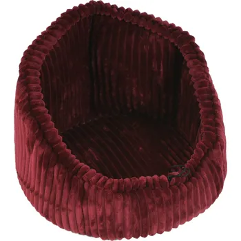 Pelíšek pro psa O´LALA PETS Luxusní pelíšek Adriana Stripe s vysokým okrajem 55cm Vínová